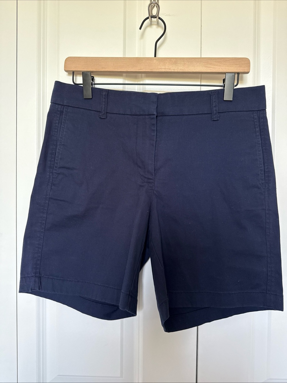 J Crew Tailored Womens Shorts Navy Blue Sz 6 Dressy Preppy Nautical